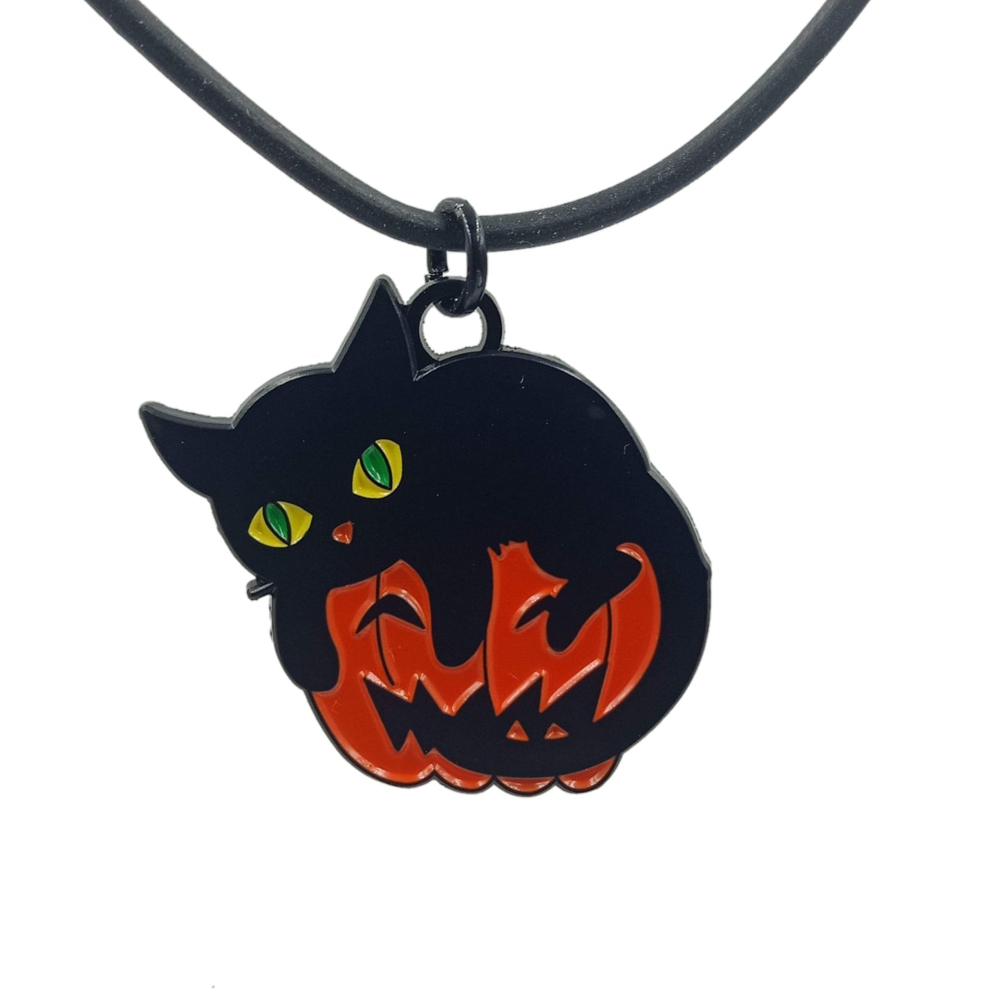 lucky and pumpkin necklace